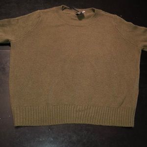 Army green sweater